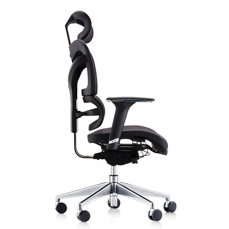 Dorsum - Full Specification Ergonomic Task Chair in Black Mesh with wireline technology