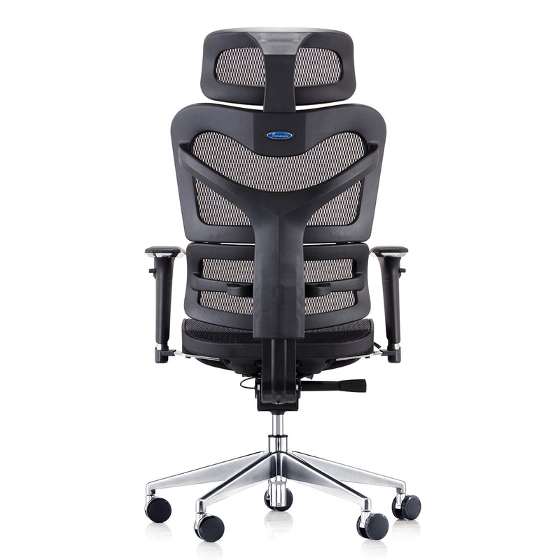 Dorsum - Full Specification Ergonomic Task Chair in Black Mesh with wireline technology