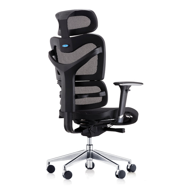 Dorsum - Full Specification Ergonomic Task Chair in Black Mesh with wireline technology