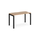 Adapt single desk scallop 600mm depth - Beech