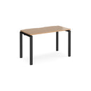 Adapt single desk scallop 600mm depth - Beech