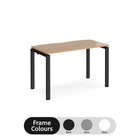 Adapt single desk scallop 600mm depth - Beech