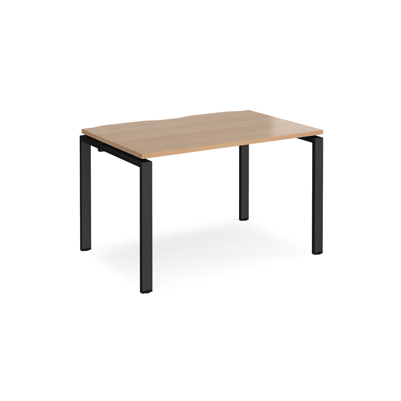 Adapt single desk 800mm depth - Beech