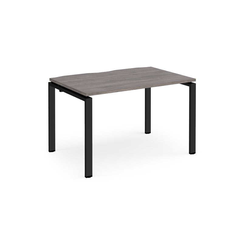 Adapt single desk 800mm depth - Grey Oak