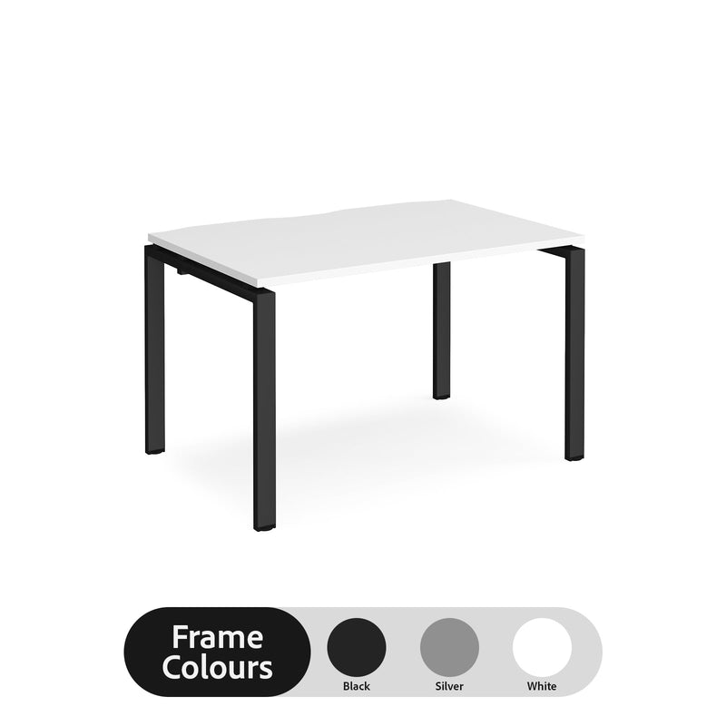 Adapt single desk 800mm depth - White