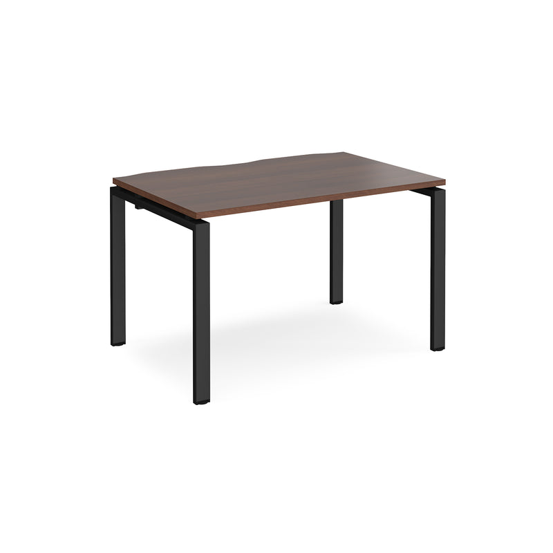 Adapt single desk 800mm depth - Walnut