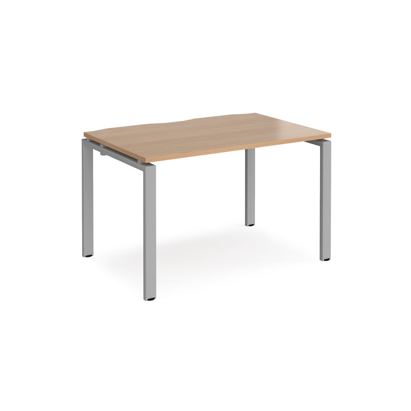 Adapt single desk 800mm depth - Beech