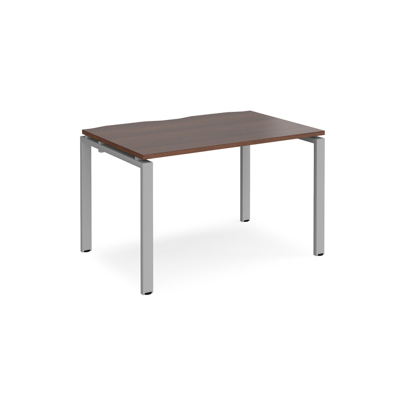 Adapt single desk 800mm depth - Walnut