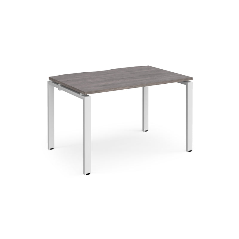 Adapt single desk 800mm depth - Grey Oak