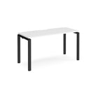 Adapt single desk scallop 600mm depth - White