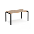 Adapt single desk 800mm depth - Beech