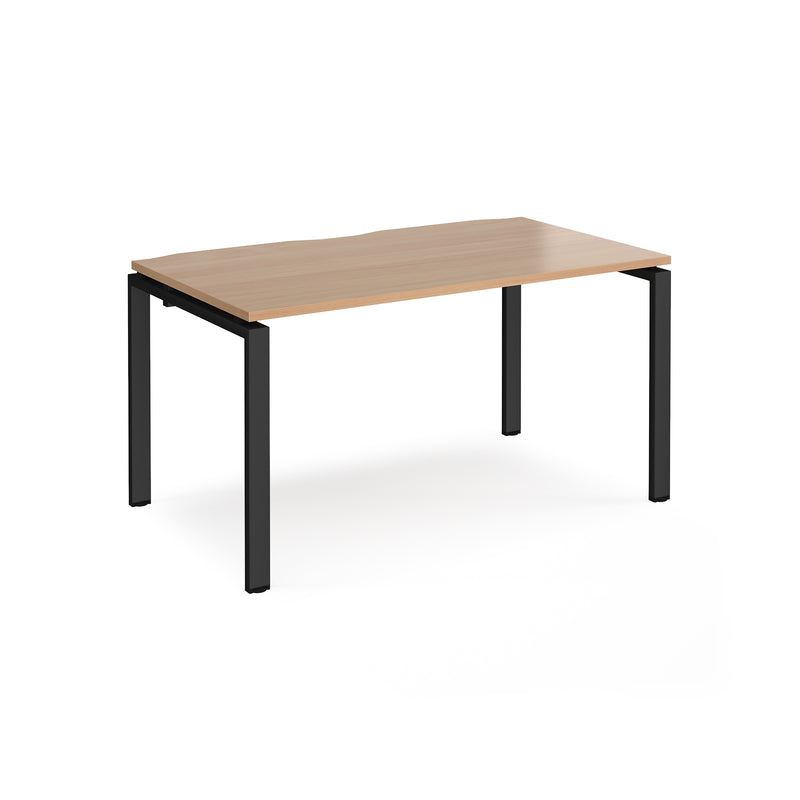 Adapt single desk 800mm depth - Beech