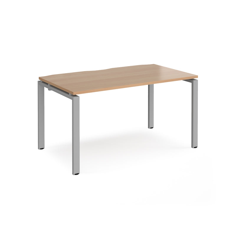 Adapt single desk 800mm depth - Beech