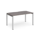Adapt single desk 800mm depth - Grey Oak