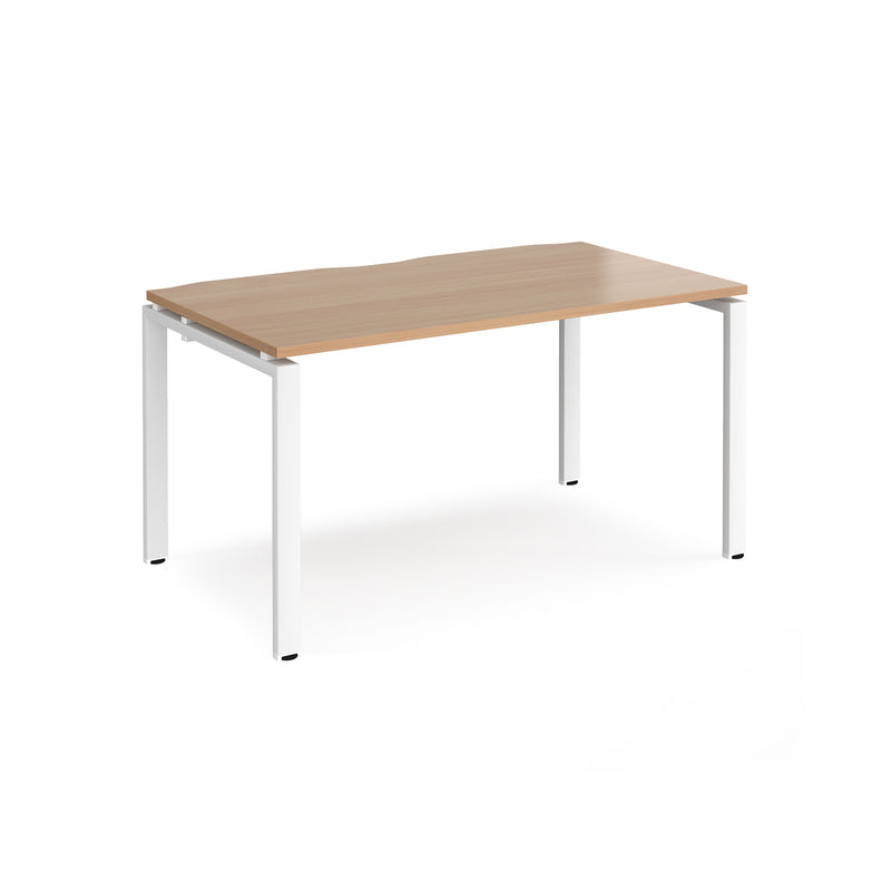 Adapt single desk 800mm depth - Beech