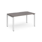 Adapt single desk 800mm depth - Grey Oak