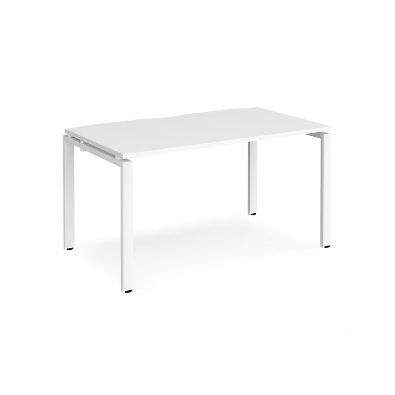 Adapt single desk 800mm depth - White