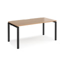 Adapt single desk 800mm depth - Beech