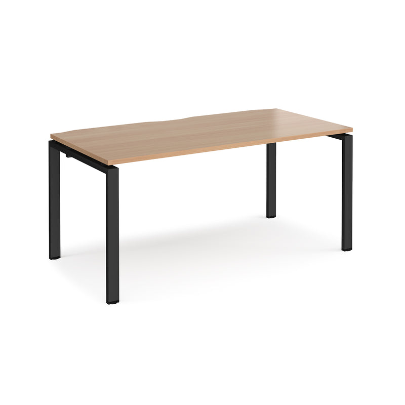 Adapt single desk 800mm depth - Beech