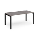 Adapt single desk 800mm depth - Grey Oak