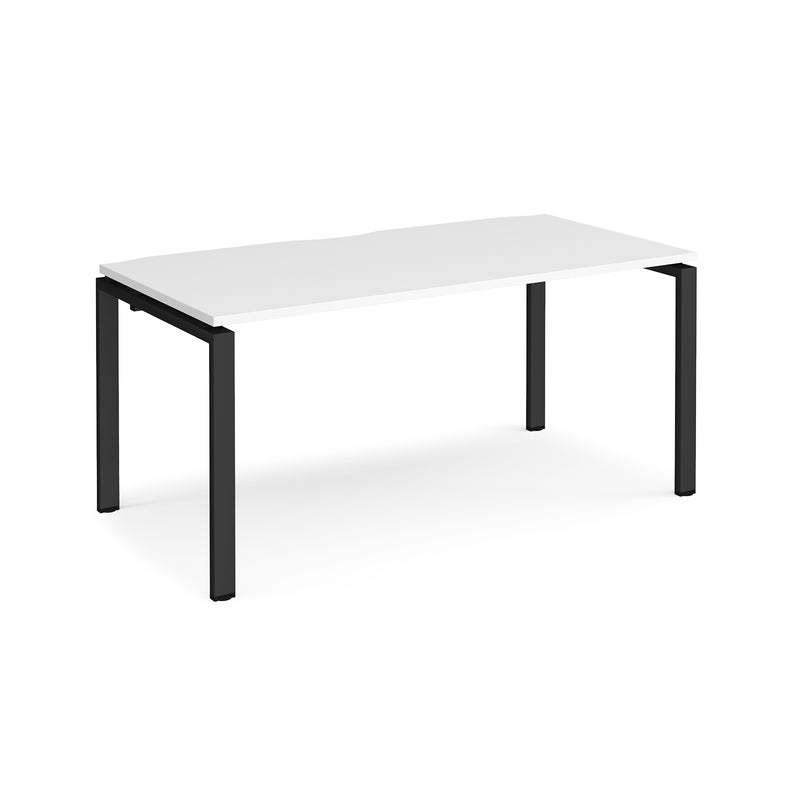 Adapt single desk 800mm depth - White