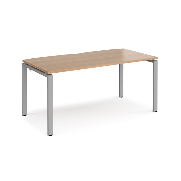 Adapt single desk 800mm depth - Beech