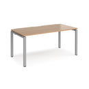 Adapt single desk 800mm depth - Beech
