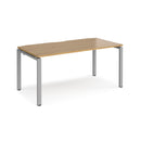 Adapt single desk 800mm depth - Oak