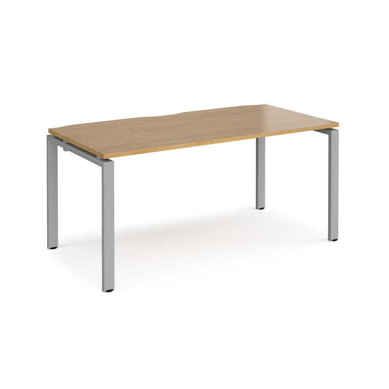 Adapt single desk 800mm depth - Oak