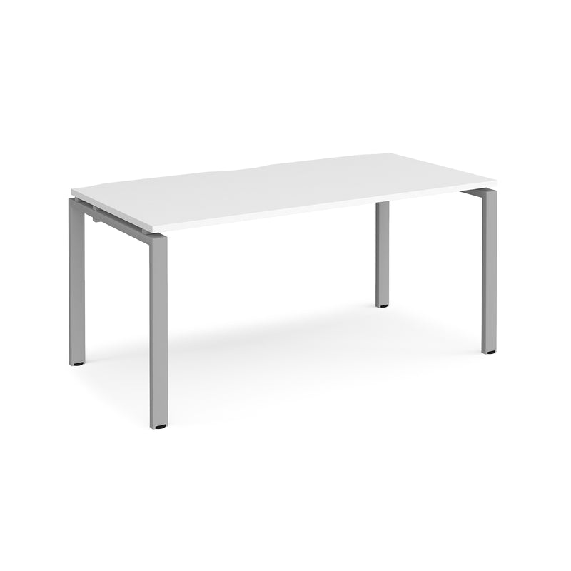 Adapt single desk 800mm depth - White