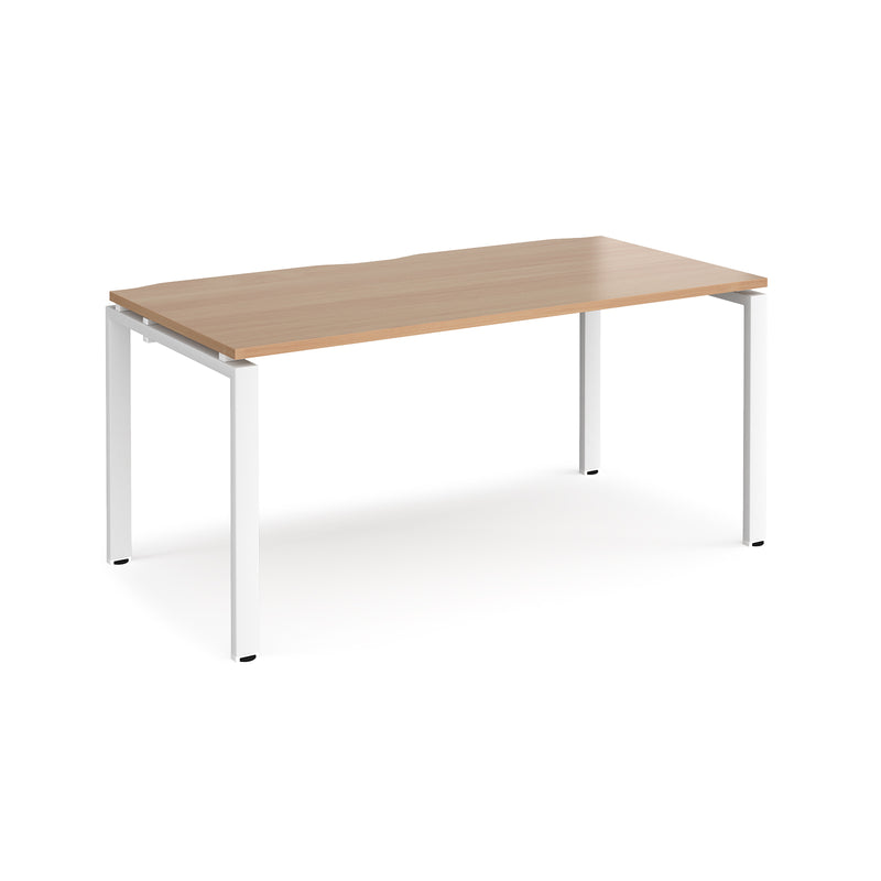 Adapt single desk 800mm depth - Beech