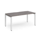 Adapt single desk 800mm depth - Grey Oak