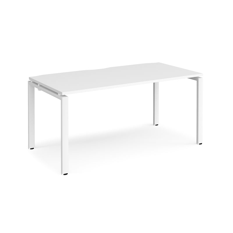 Adapt single desk 800mm depth - White