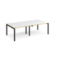 Adapt rectangular boardroom table, available in 2400 x 1200 or 3200 x 1600 - black frame