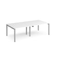 Adapt rectangular boardroom table, available in 2400 x 1200 or 3200 x 1600 - silver frame