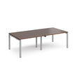 Adapt rectangular boardroom table, available in 2400 x 1200 or 3200 x 1600 - silver frame