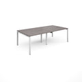 Adapt rectangular boardroom table, available in 2400 x 1200 or 3200 x 1600 - white frame