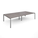 Adapt rectangular boardroom table, available in 2400 x 1200 or 3200 x 1600 - silver frame