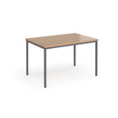 Flexi 25 square table with 800m depth - Beech