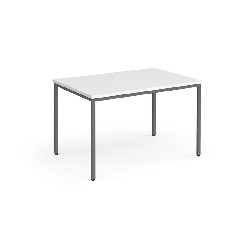 Flexi 25 square table with 800mm depth - White