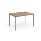 Flexi 25 square table with 800mm depth - Oak