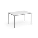 Flexi 25 square table with 800mm depth - White