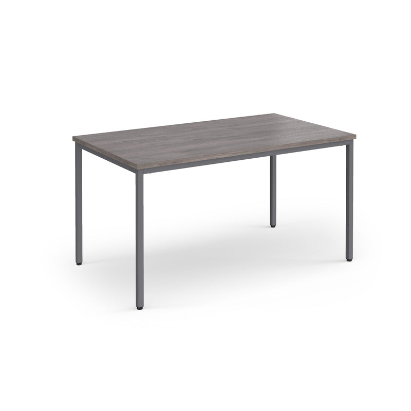 Flexi 25 square table with 800mm depth - Grey Oak