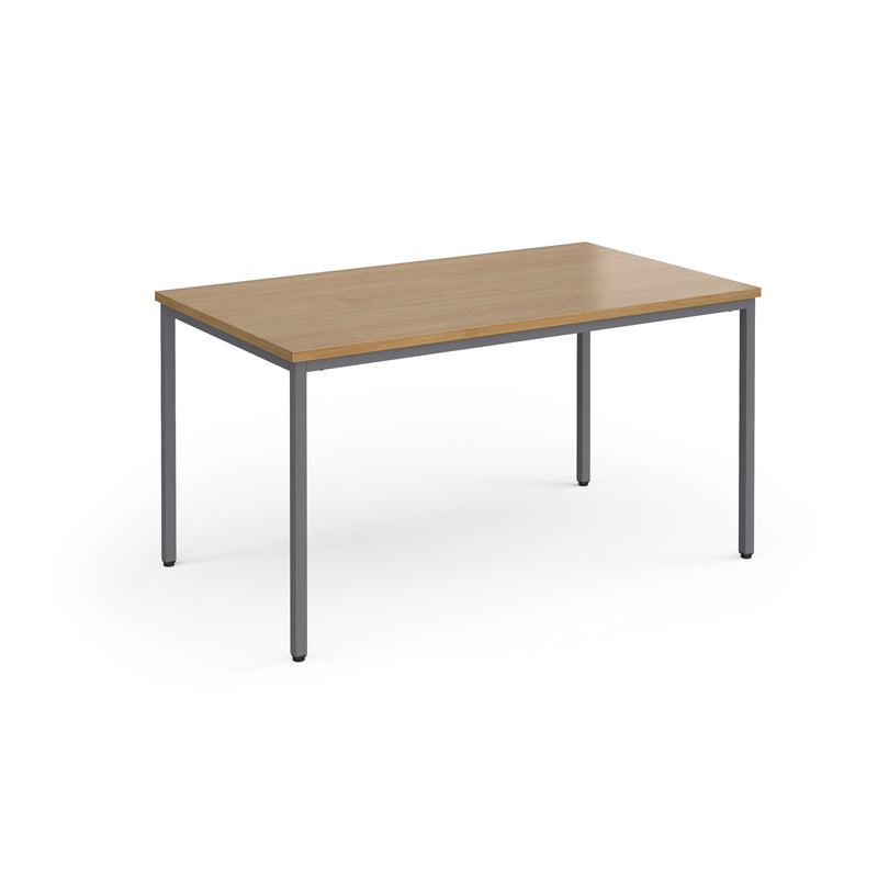 Flexi 25 square table with 800mm depth - Oak