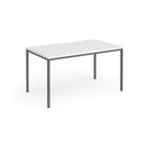 Flexi 25 square table with 800mm depth - White
