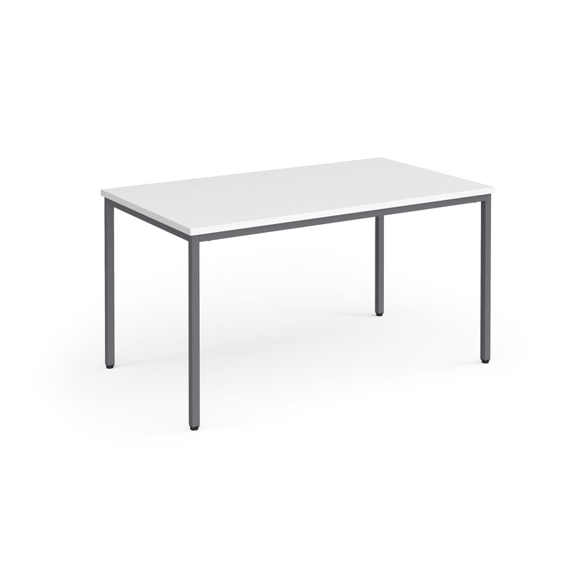 Flexi 25 square table with 800mm depth - White