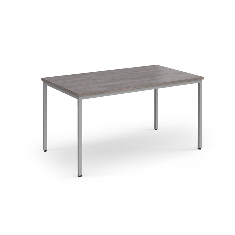 Flexi 25 square table with 800mm depth - Grey Oak