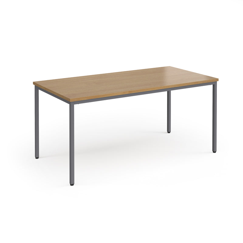 Flexi 25 square table with 800mm depth - Oak