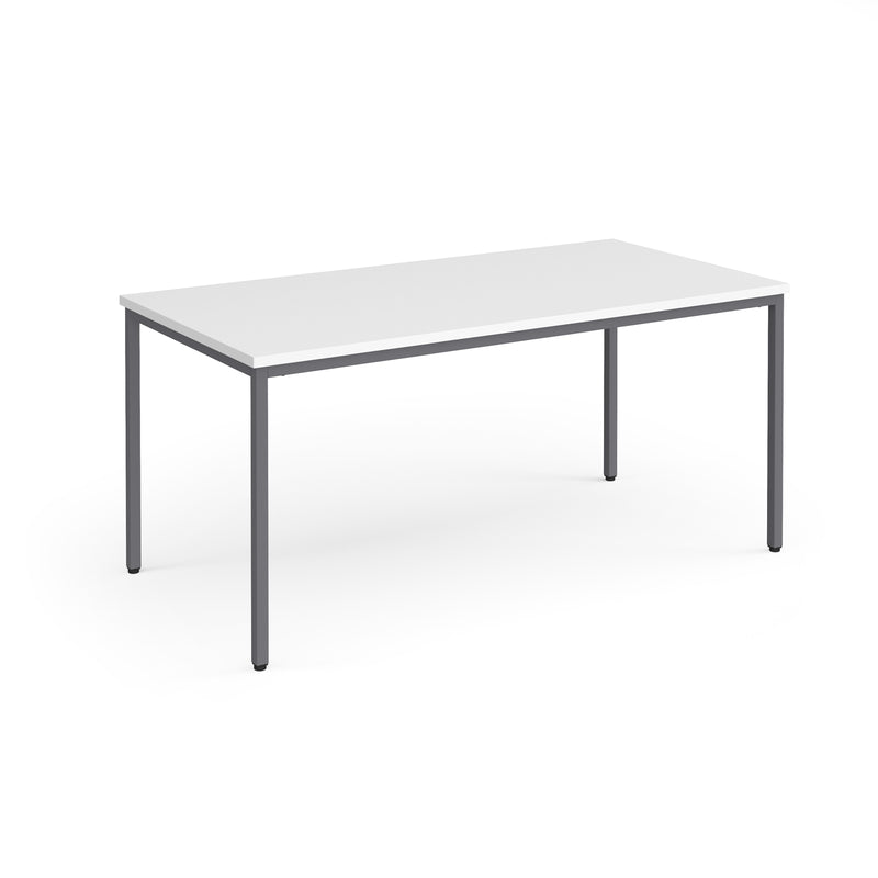 Flexi 25 square table with 800mm depth - White