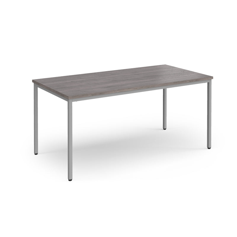 Flexi 25 square table with 800mm depth - Grey Oak